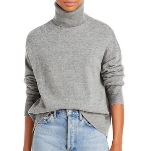 Vanessa Bruno wool cashmere grey turtleneck saline sweater